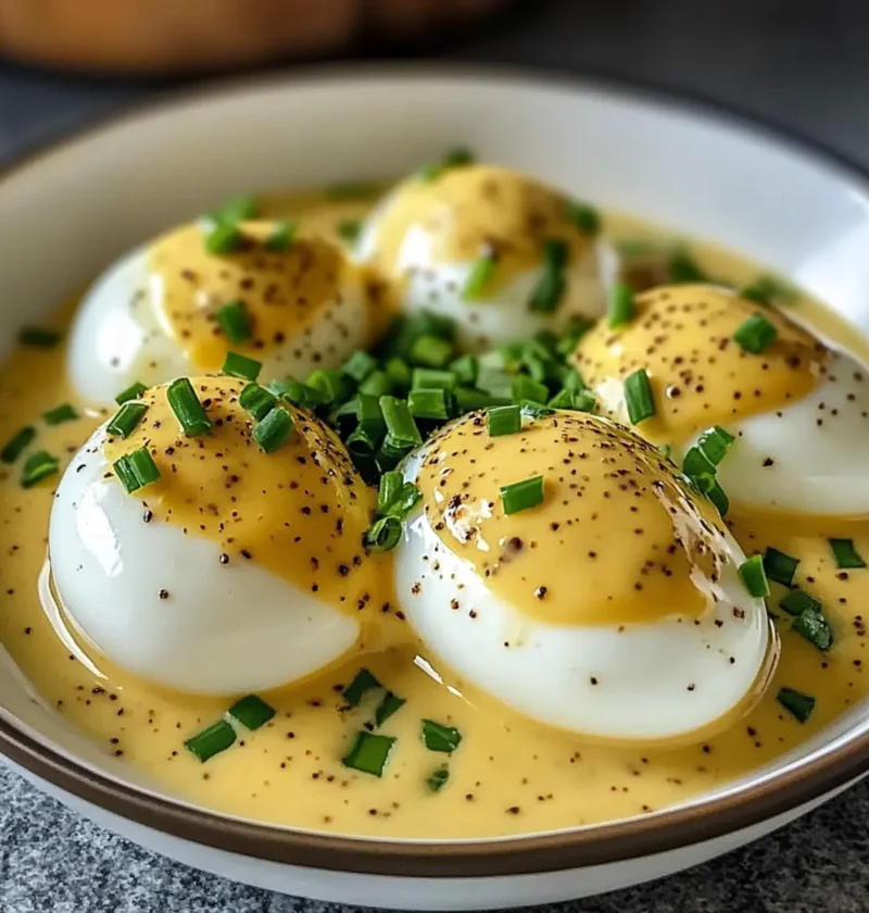 Senfeier – Eier in Senfsoße